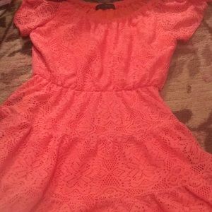 Orange peach dress